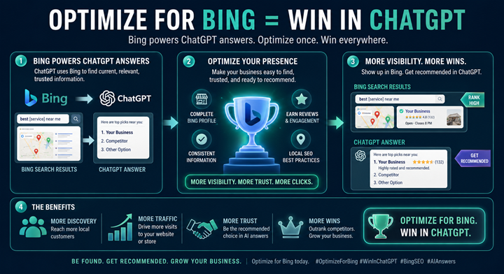 Optimise for Bing = Win in ChatGPT.