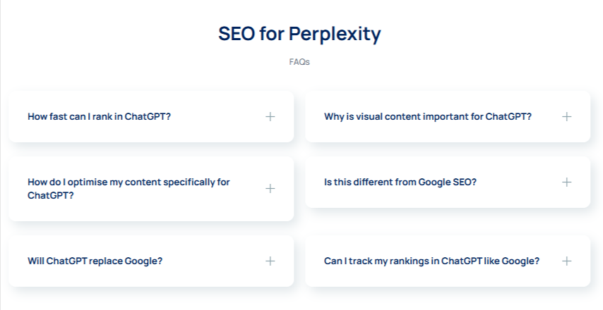 Q&A-driven optimisation.